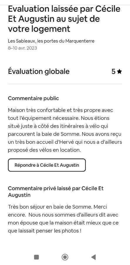 Les Sableaux, Les Portes Du Marquenterre Saint-Quentin-en-Tourmont Luaran gambar